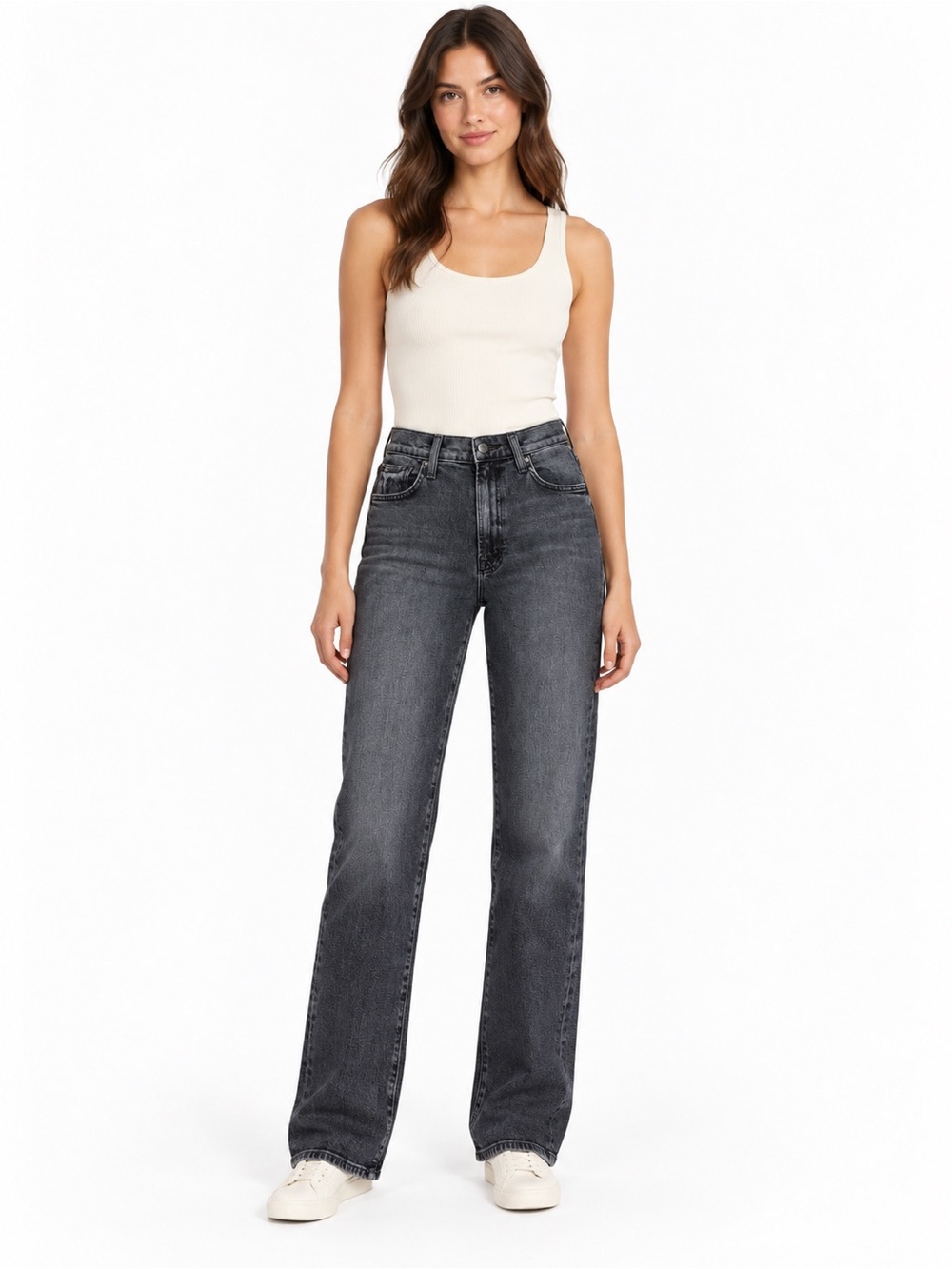 MOTHER The Superior Women’s Dark Wash Gray Straight Leg Jeans Size 26